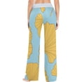 thumbnail image 4 of Women's Ginkgo Pajama Pants, Casual Pajama Bottoms Lounge Pants Wide Leg, 4 of 7