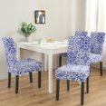 thumbnail image 2 of Chair Covers for Dining Room 4 Pack, Stretch Artistic Boho Dining Chair Covers, Washable Kitchen Slipcovers, Removable Seat Protector for Home or Gathering, 2 of 4
