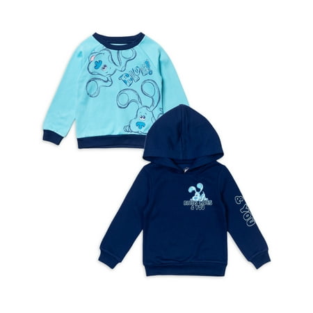 

Blue s Clues Toddler Boy 2PK Pullover Sweatshirt Set SIzes 12M-5T