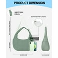 thumbnail image 4 of Bloomr Bag - Small Crescent Puffer Purse Shoulder Bag for Women, Nylon Quilted with Adjustable Shoulder Strap, Puffy Bag, 4 of 14