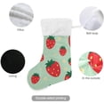 thumbnail image 3 of Coolnut Strawberry Christmas Stocking Personalized Large Candy Stocking, Xmas Stockings Decoration Hanging Gift for Family Holiday Party Ornaments Decor Fireplace, 3 of 7