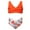 Orange, variant on FJUCHAI Kids Split Swimwear Two-Piece Set Teen Tight Bikini Swimsuit Outfit 2-12Y Girls V-Neck Swimwear Set