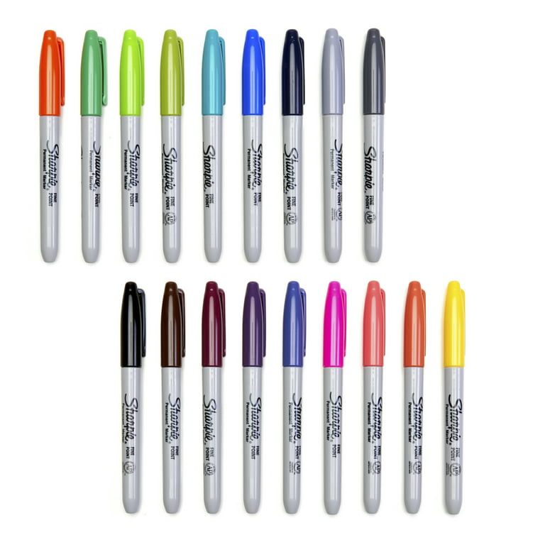 Inc. Fine Point Permanent Markers, Assorted Colors, Fine Point, 30 Count