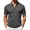 A-Dark Gray1361, variant on Bibifish Mens Polo Shirts Short Sleeve Quarter Zip Golf Shirts Textured Classic Fit Daily Wear Tops