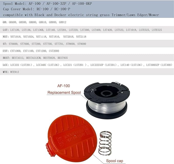 String Trimmer Spool Replacement for Black & Decker | Ubuy