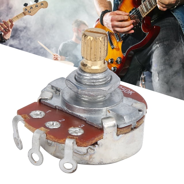 Audio Volumen Taper Potentiómetros, Audio Taper Potentiometros Bobina División de Musiclily Guitar Pots de Tamamo Completo de Alta Para Guitarras Eléctricas de Doble