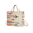 thumbnail image 7 of FORMRS Womens Corduroy Tote Bag Crossbody Shoulder Handbag with Pocket, Flying Planes, 7 of 7