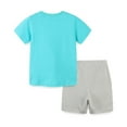 thumbnail image 4 of Toddler Baby Boy Summer Outfit Short Sleeve T Shirt Top Casual Shorts Set Clothes 6 12 18 24 Month, Size 2 Y, 4 of 6