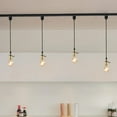 thumbnail image 6 of FSLiving Bronze E26 Socket with Switch Retro Classic Design H-Type Track Light 39.3 Inches Twisted Cord Pendant Lamp for Aisle Loft Farmhouse DIY,Customizable (No Bulb,No Ceiling Track) - 1 Light, 6 of 8