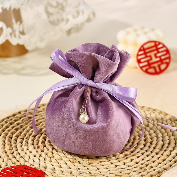 KAKOWELY 10 bolsas de terciopelo con cordón: bolsitas para joyas, mini bolsas para guardar dulces, para regalos de fiesta, bodas, viajes y envolver regalos.