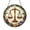 Acrylic 3.5 Inch, variant on Libra Zodiac Scales Design Stained Glass Style Round Window Hanging Suncatcher, Cosmic Astrology Home Decor Gift