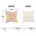 thumbnail image 5 of Hot Pink Polka Dot Pillow Covers 18x18 Inch Set of 2 Yellow Orange Outdoor Decor Throw Pillows for Couch Modern Boho Watercolor Aesthetic Decorative Cushion Cases for Home Sofa Bed Decorations, 5 of 5