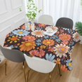 thumbnail image 2 of Yayeee Tablecloths 60" x 108" Rectangle Wrinkle Resistant Party Table Cover, Colorful Flowers, 2 of 8