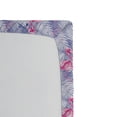 thumbnail image 3 of Ambesonne Flamingo Fitted Sheet, Tropical Palm Tree Leaves, Twin Size, Pale Pink and Lavender, 3 of 5