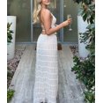 thumbnail image 4 of Conjunto de falda SOOKABEILA Camiseta sin mangas con cordones blanca para mujer, 4 of 7