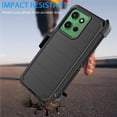 thumbnail image 4 of For Motorola Moto G Power 5G 2025 Case with Built-in Screen Protector and Belt-Clip Holster, Tekcoo Military Grade Shockproof Rugged Phone Case Kickstand Hard Cover for Moto G Power 5G 2025 - Black, 4 of 11