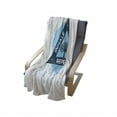 thumbnail image 4 of Inhale Exhale Soft Flannel Fleece Throw Blanket, Spa Yoga in Triangle with Tree of Life Tranquil Graphic, Cozy Plush for Indoor and Outdoor Use, 50" x 70", Night Blue and White, by Ambesonne, 4 of 6