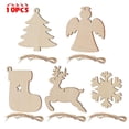 thumbnail image 5 of Christmas Wood Ornament Diy Decoration Gift Hanging Holiday Presents Tree, 5 of 5
