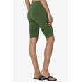 thumbnail image 5 of Women's Basic Stretch Cotton Span High Waist Above Knee Bermuda Short Leggings, 5 of 7