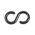 thumbnail image 2 of S-Hook for Plastic Chain Barrier, Black, 2 3/10 in Length, Gloss 50303-10, 2 of 4