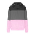 thumbnail image 4 of XuJwPNcy Chandails à Col Roulé pour Femmes Chandail Tendance Couleur Unie Décontracté Manches Longues Doux Confortable Ourlet Fendu, 4 of 6