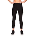 thumbnail image 1 of Reebok Womens High Rise Capri Leggings Yoga Pants, Black, X-Small, 1 of 1