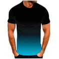 thumbnail image 4 of T-shirt de Sport d'Été pour Hommes avec Col à Revers Élégant et Design Dégradé 3D en Manches Courtes Col Rond pour Performance Quotidienne, 4 of 7