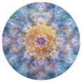 thumbnail image 3 of Kaleidoscope Mandala Colorful Floral Boho Floral Medallion Round Rug - Small Round Area Rug, Soft Non-Slip Machine Washable Bedroom Mat Indoor Accent Entry Carpet for Office Desk Dorm Hallway, 3 of 6