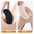 thumbnail image 3 of 4 pares de plantillas para tacones altos, almohadillas para tacones altos, almohadillas reemplazables para el talón, plantillas de gel para el talón, almohadillas para los pies, 3 of 5