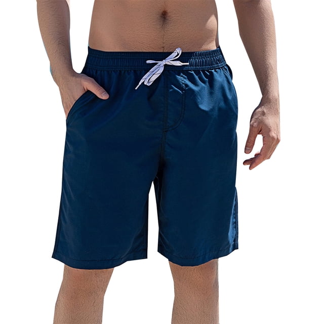 Pantalones de playa de secado rápido para hombre, pantalones de baño de cinco puntos, pantalones cortos casuales grandes