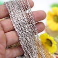 thumbnail image 3 of Metal Link Cable Chain with Lobster Clasps Rings for Men Women Jewelry Chain DIY Making - Black, 3 of 7