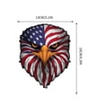 thumbnail image 2 of American Flag Sticker Reflective Eagle Eye Design For Cars Laptops Windows 1 Pack, 2 of 6