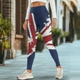 thumbnail image 4 of COEQINE Women Breathable Yoga Pants with Pockets Tummy Control Buttery Soft High Waisted Athletic Leggings Union Jack 4-Way Stretch No See Through Tights for Shopping, 2XL, 4 of 7