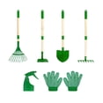thumbnail image 3 of LOVIVER 6 Pieces Kids Gardening Tools Set Compact Portable Outdoor Digging Weed Toys, 3 of 8