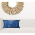 thumbnail image 5 of HomeRoots 14" X 24" Blue And White Blown Seam Gingham Lumbar Indoor Outdoor Pillow, 5 of 5