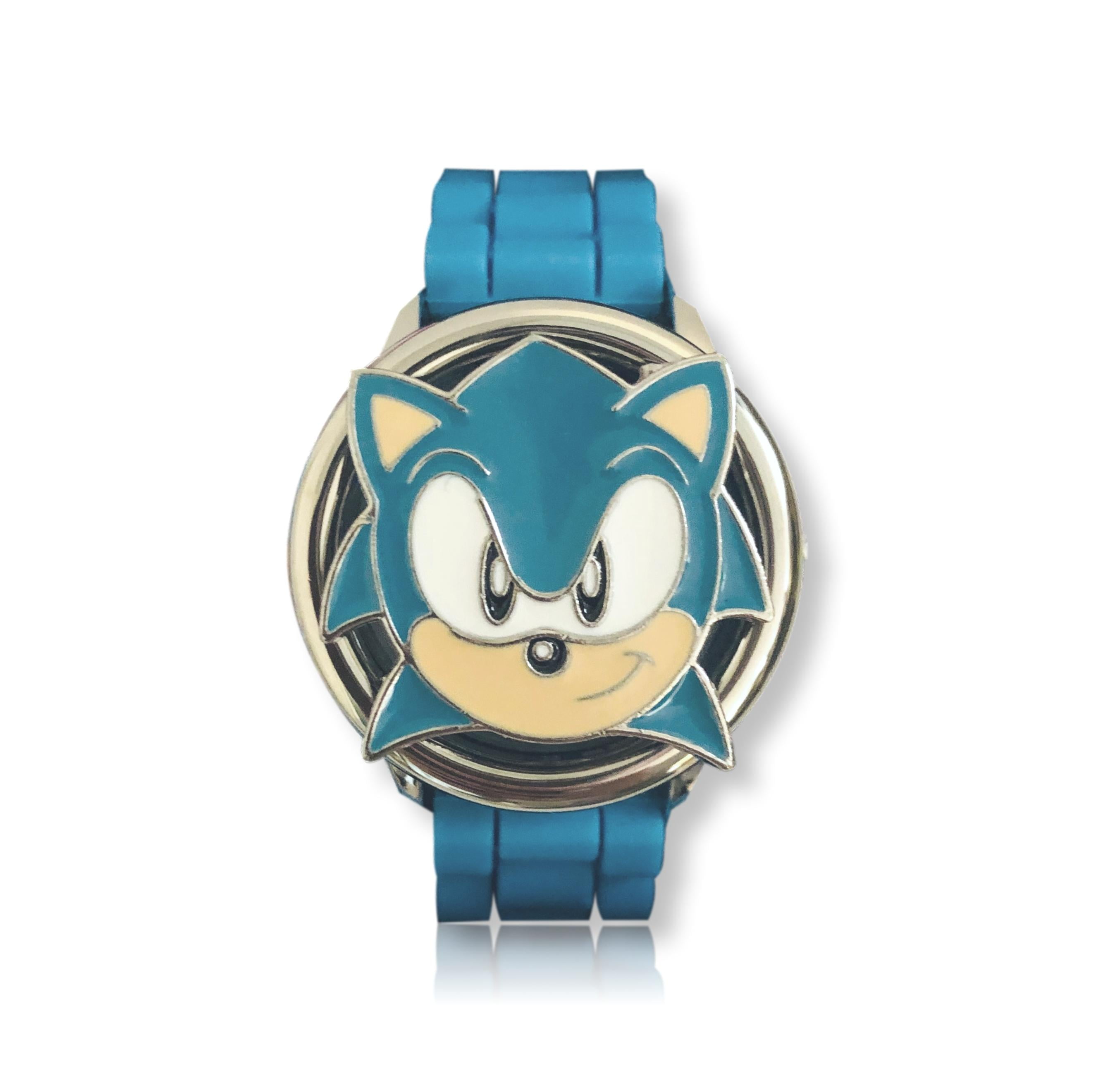 SEGA Sonic the Hedgehog Digital Watch for Boys Kids Spinner LCD Watches