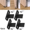 thumbnail image 2 of Bgsha 4 Pcs Grange Guide de Porte Pièces Réglables Plancher Coulissant POM Anti Balancement, 2 of 9
