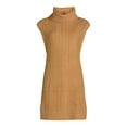 thumbnail image 5 of Free Assembly Woman's and Women's Plus Sleeveless Cable Knit Mini Sweater Dress, Sizes XS-4X, 5 of 5