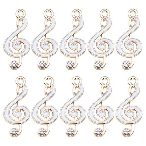 10 Pcs Breloques Notes de Musique DIY Fabrication de Bijoux Breloques Symboles de Musique en Métal