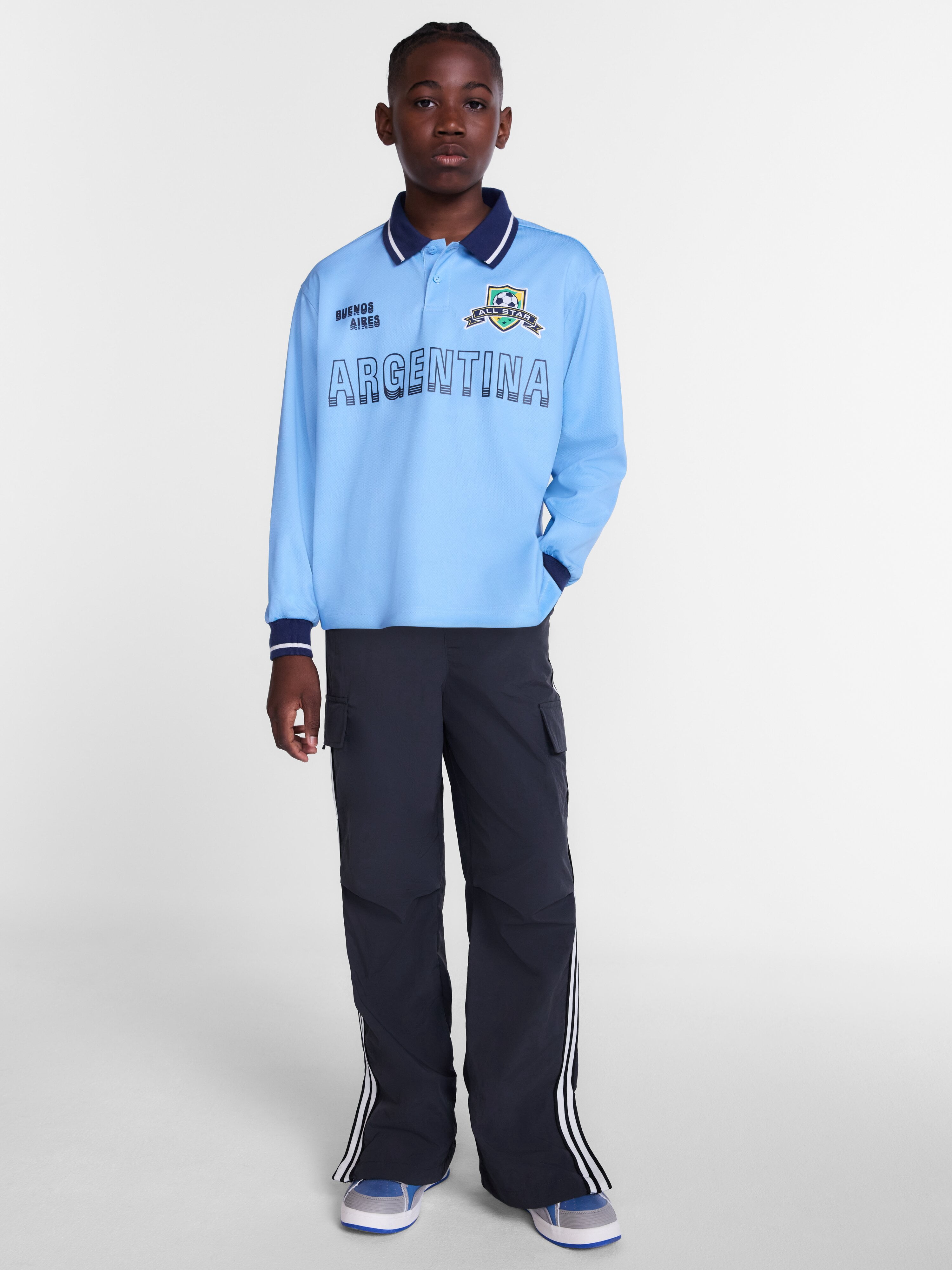 Weekend Academy Boys Soccer Jersey with Long Sleeves, Sizes 4-18