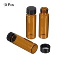 thumbnail image 2 of Unique Bargains 15mL Reagent Glass Storage Bottle Round Plastic Screw Cap Lab Home Brown 10 Pack, 2 of 5