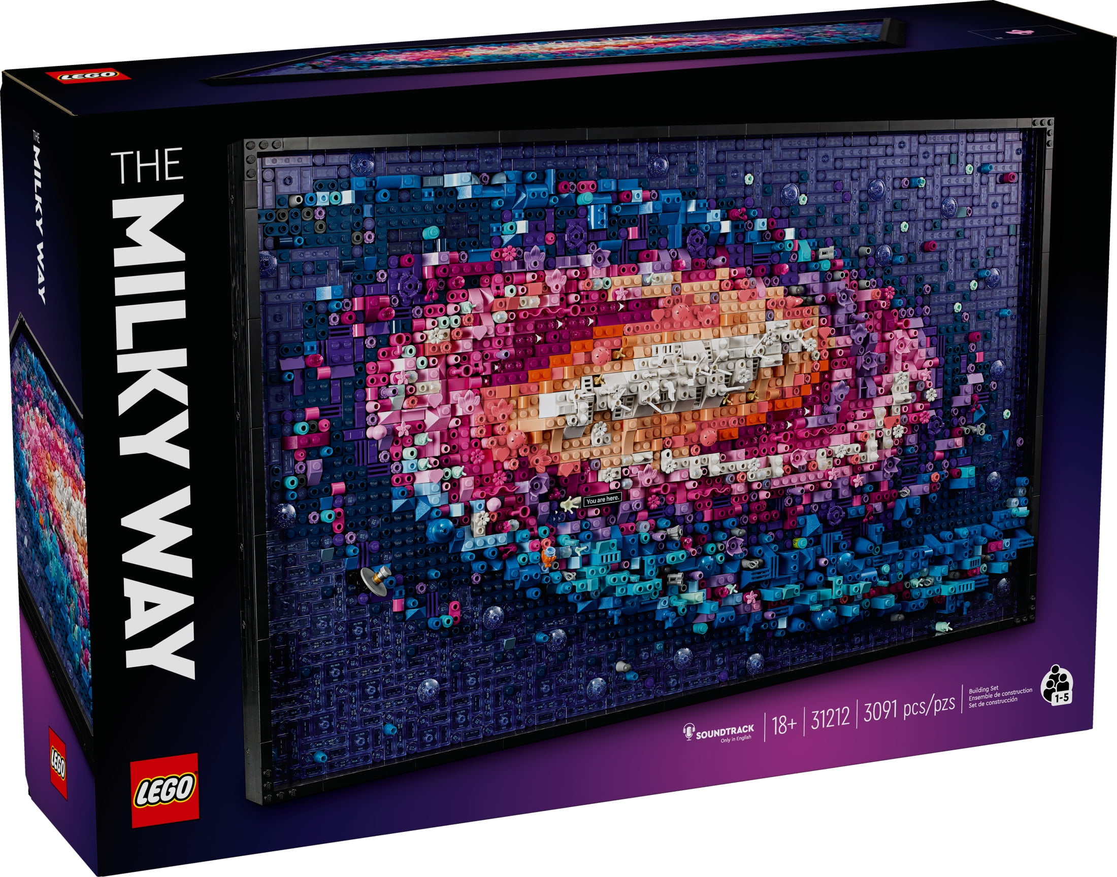 LEGO Art The Milky Way Galaxy Wall Art Décor Set 31212
