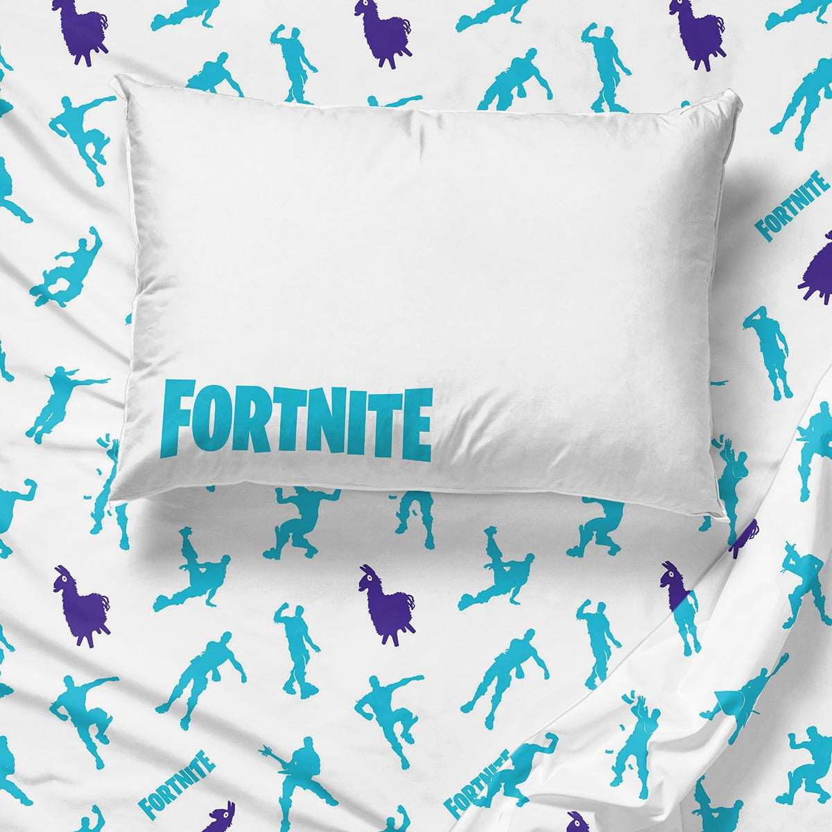 Fortnite Boogie 5 piece Twin Bed-in-a-Bag, 100% Microfiber, Blue