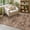 Brown, variant on Light Gray Washable 2x8 Hallway Runners, Kitchen Runner Rug, Non-Slip & Stain Resistant 8ft Long Entryway Floor Rug, Neutral Boho Floral Décor