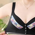 thumbnail image 5 of Womens Everyday Bras, Daisy Bras for Older Women Breathable Front Close Button Bras, Full Coverage Comfort No Underwire Front Buckle Corset Bra 36-52, 5 of 6