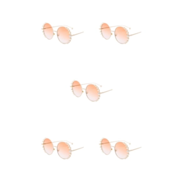 Gafas De Sol Qarigey Redondas Con Estilo Marco De PC Color Champán