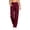 16# Wine, variant on Women's Yoga Pants with 6 Cargo Pockets Wide Leg Cargo Pants Stretchy Soft Fabric Slim Fit, Pull On, Tummy Control Leggings, Wide Leg, Skinny, Comfort, Hiking Black 2XL