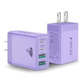 thumbnail image 1 of Cargador de pared USB C Aiminu, 40 W, 4 puertos PD Power Delivery, paquete de 2, 1 of 7