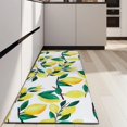 thumbnail image 4 of Yellow Lemon Fruit Branches White Pattern Kitchen Rug Mat,Kitchen Runner Rugs Non Skid Washable,Decorative Kitchen Floor Mats for Kitchen,Sink,Laundry,17"X47", 4 of 5