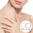 thumbnail image 1 of IDEANATEGRATE 8Ud Anillos Decorativos Para Mujer Material Aleación Con Campanas Ajustable Y Estilo Vintage, 1 of 6